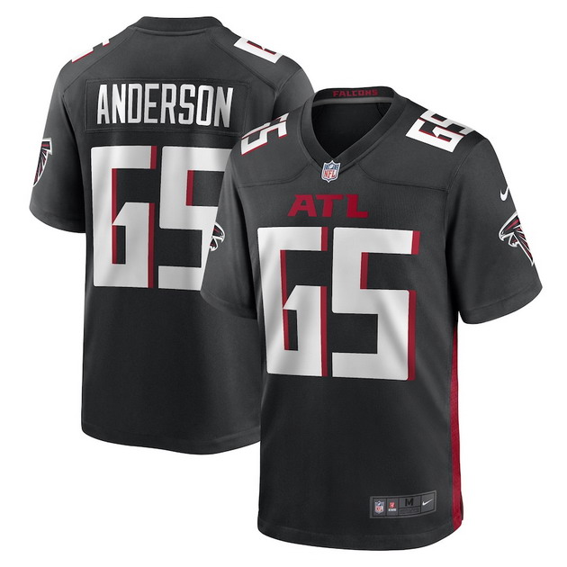 mens nike abdullah anderson black atlanta falcons game player jersey